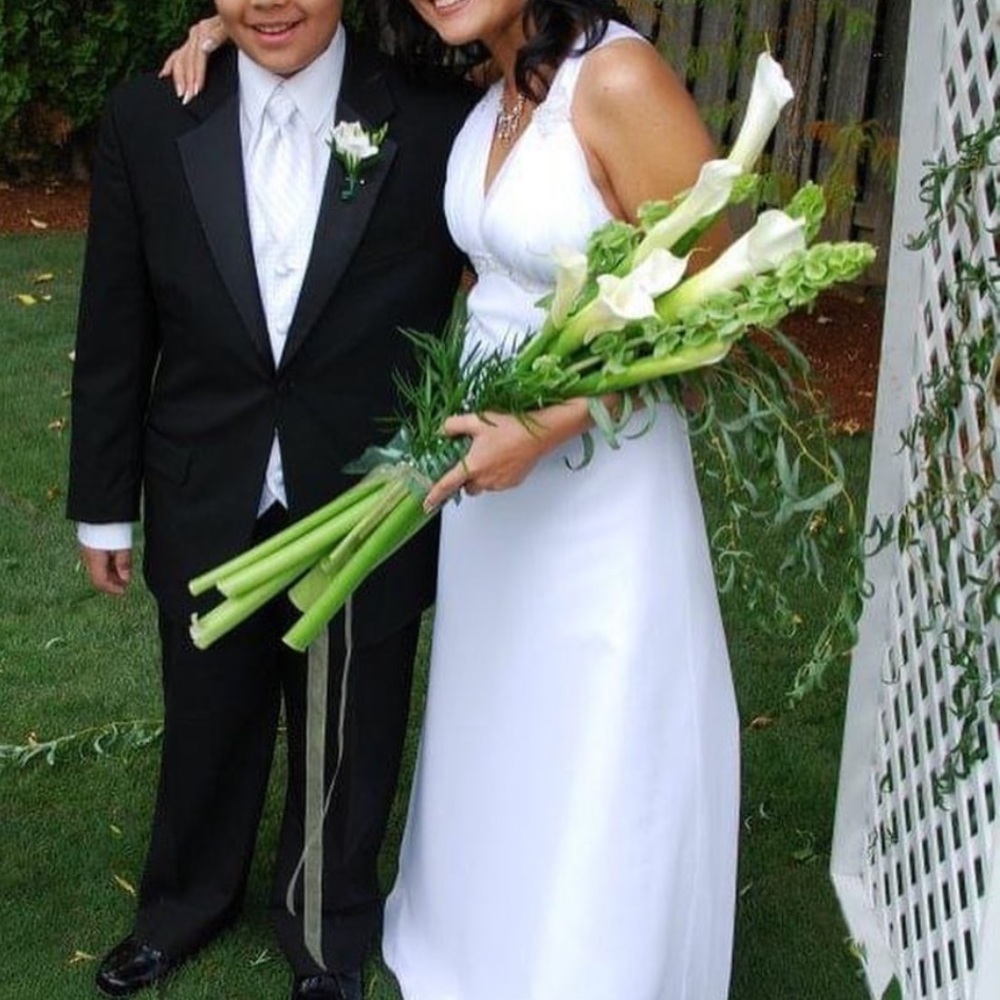 Forever yours white wedding dress